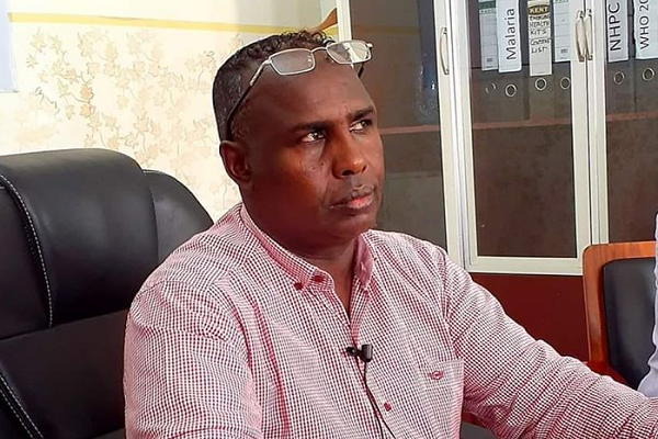 Sawirka agaasimaha guud ee wasaaradda caafimaadka Dr. Maxamed Cabdi Xergeeye