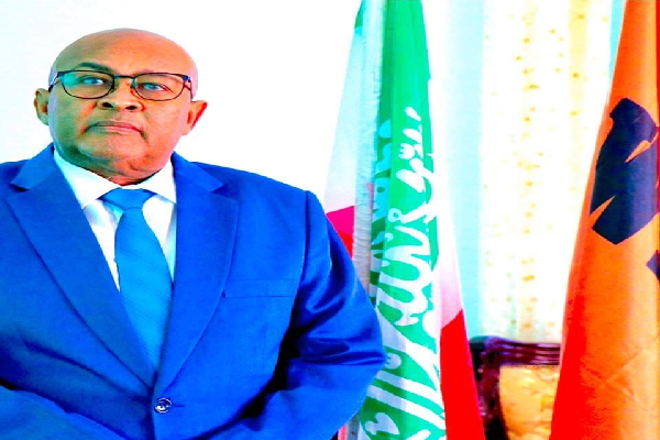 Sawirka gudoomiyaha xisbiga mucaaridka ah ee WADDANI mudane Cabdiraxmaan Maxamed Cabdillaahi Ciro