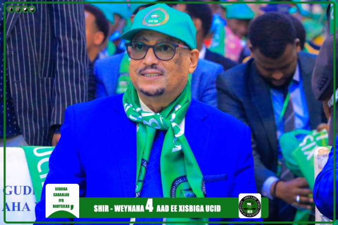 Guddoomiyaha xisbiga UCID oo Shaaca ka Qaaday in uu Wareejinayo Guddoomiye’nimada xisbiga