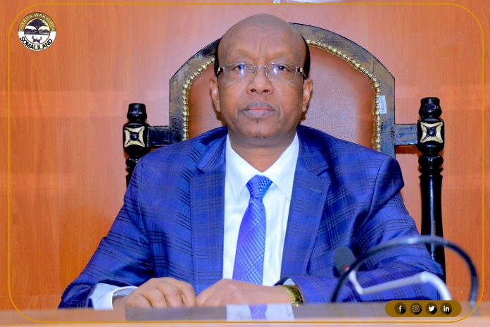 Guddoomiyaha golaha wakiillada Somaliland, mudane Cabdirisaaq Khaliif Axmed