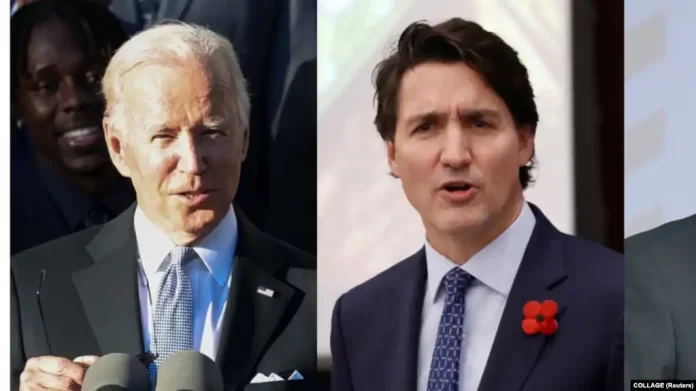 Ruushka oo cunaqabateyn kusoo rogay Joe Biden iyo Justin Trudeau