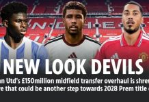 Kooxda Manchester United oo £150 Milyan u Qorsheynaysa Saddex Xiddig oo Khadka Dhexe Ah